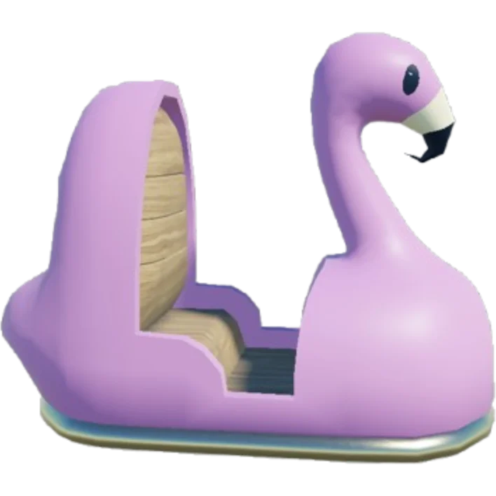 Flamingo Boat artwork